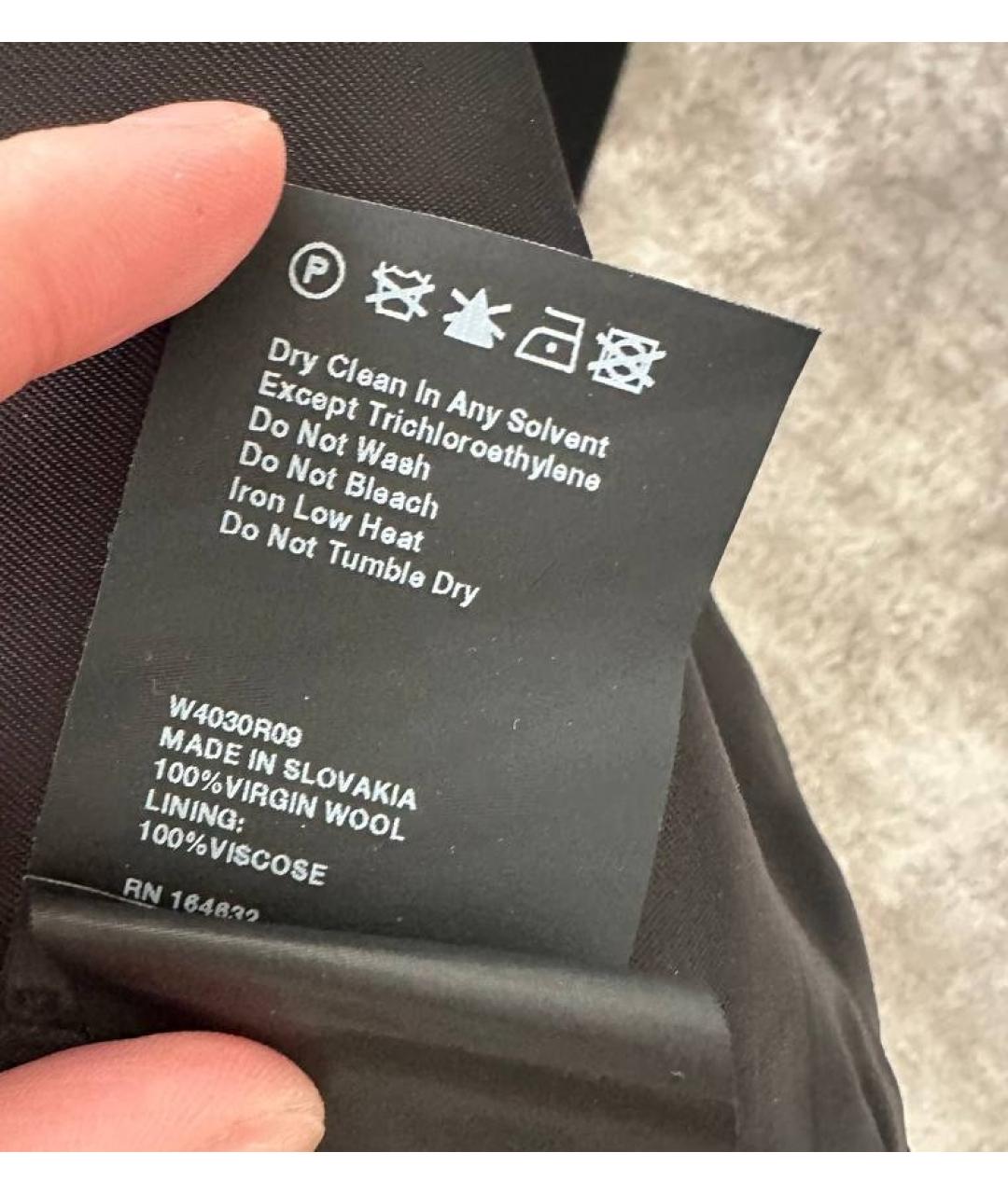 WARDROBE.NYC Черное шерстяное пальто, фото 5