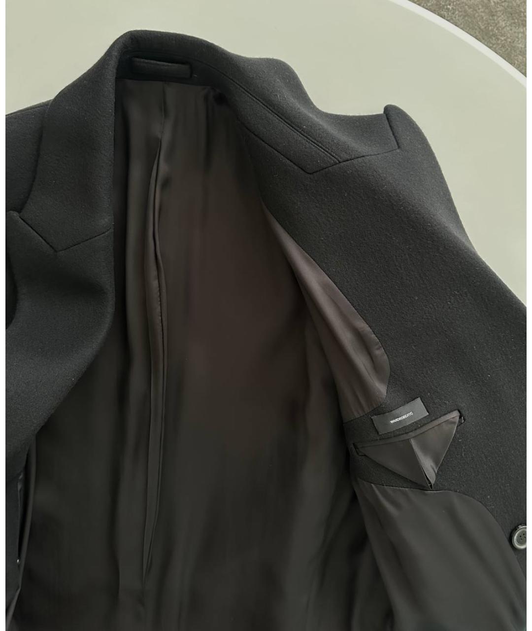 WARDROBE.NYC Черное шерстяное пальто, фото 3