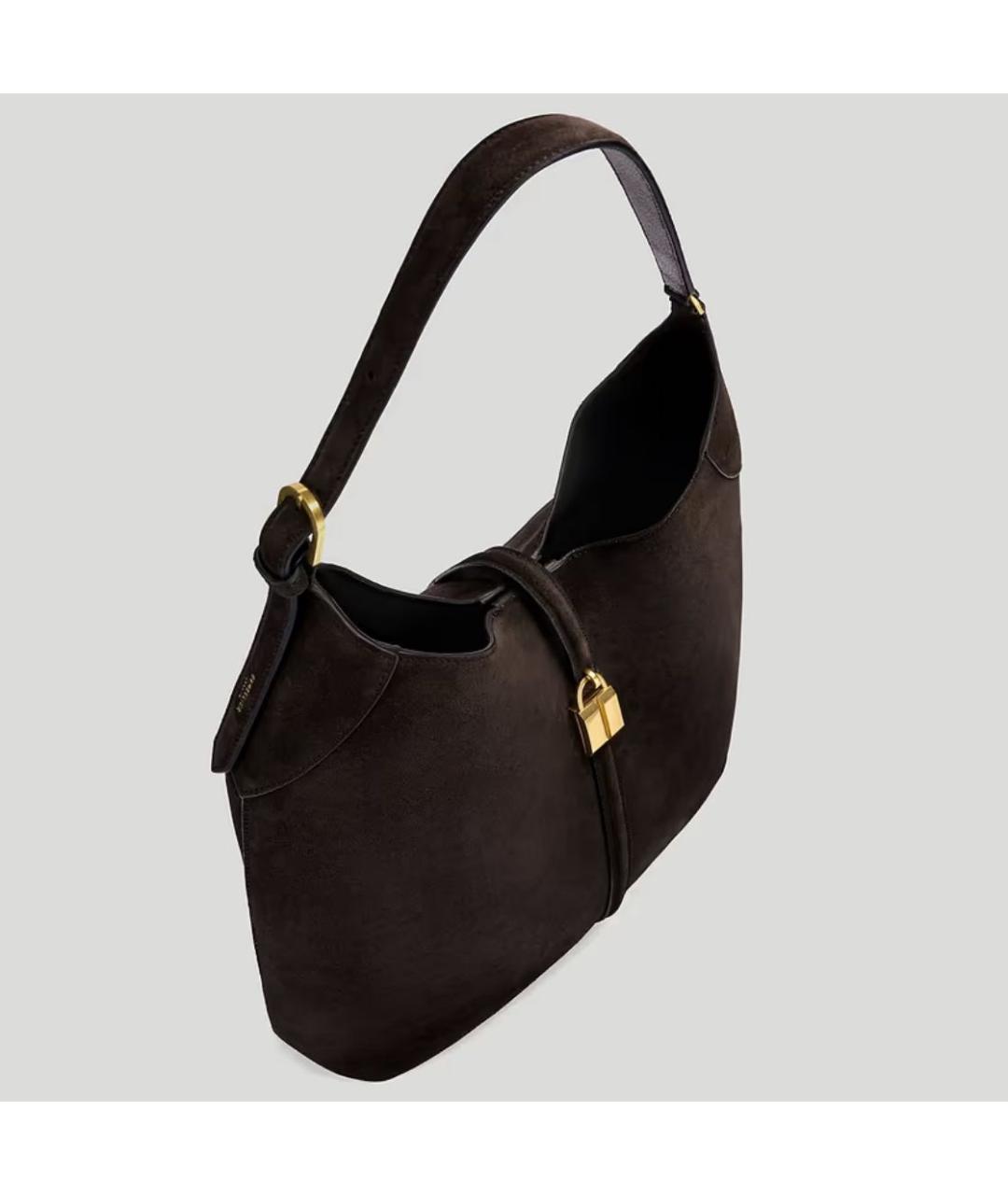 DEMELLIER Коричневая замшевая сумка тоут, фото 3