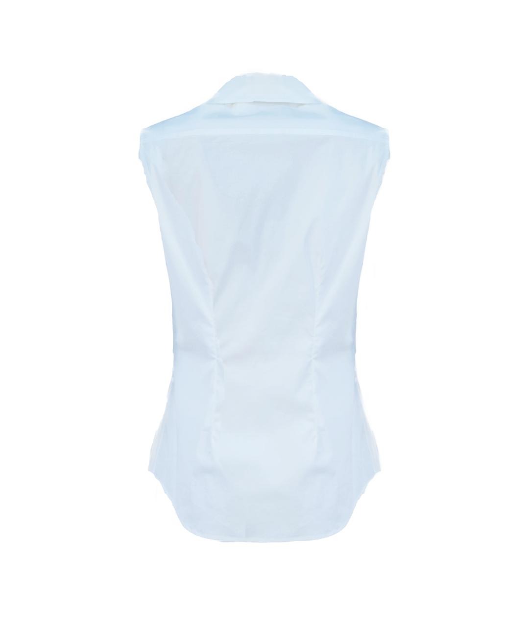 SAINT LAURENT Белая хлопковая блузы, фото 2