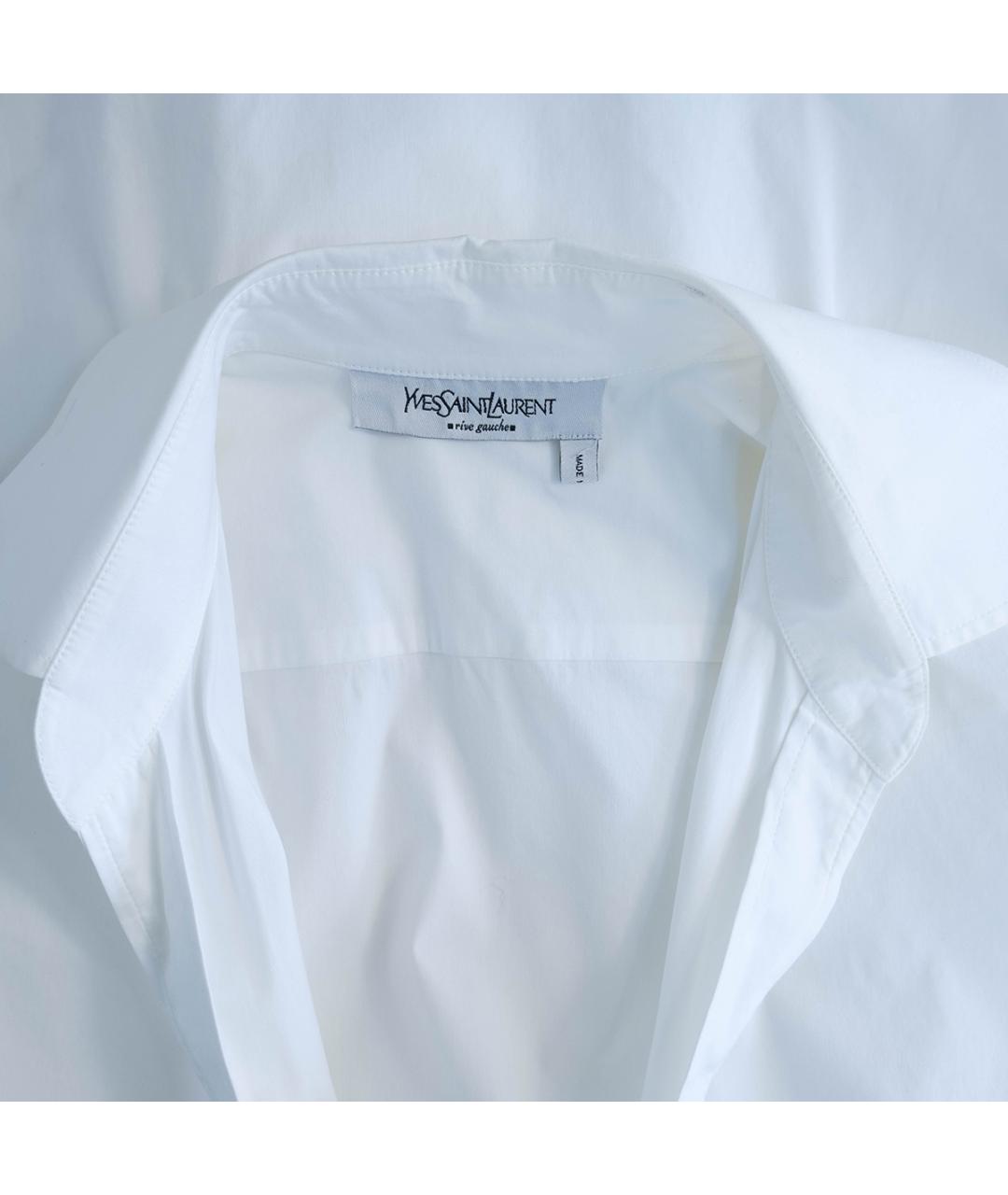 SAINT LAURENT Белая хлопковая блузы, фото 3