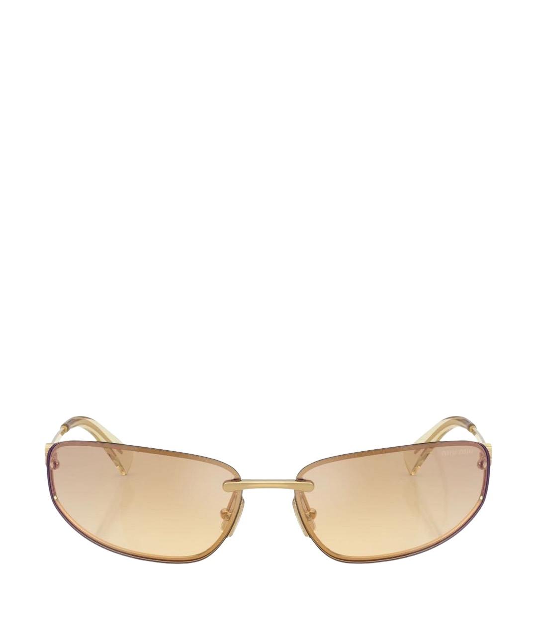 MIU MIU Металлические солнцезащитные очки, фото 1