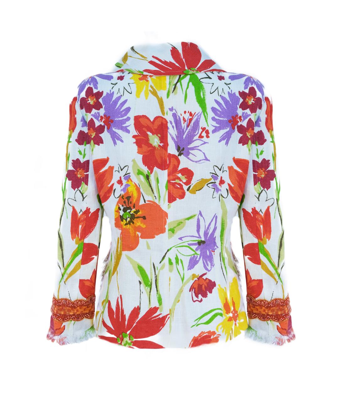 DOLCE&GABBANA Мульти льняной жакет/пиджак, фото 2