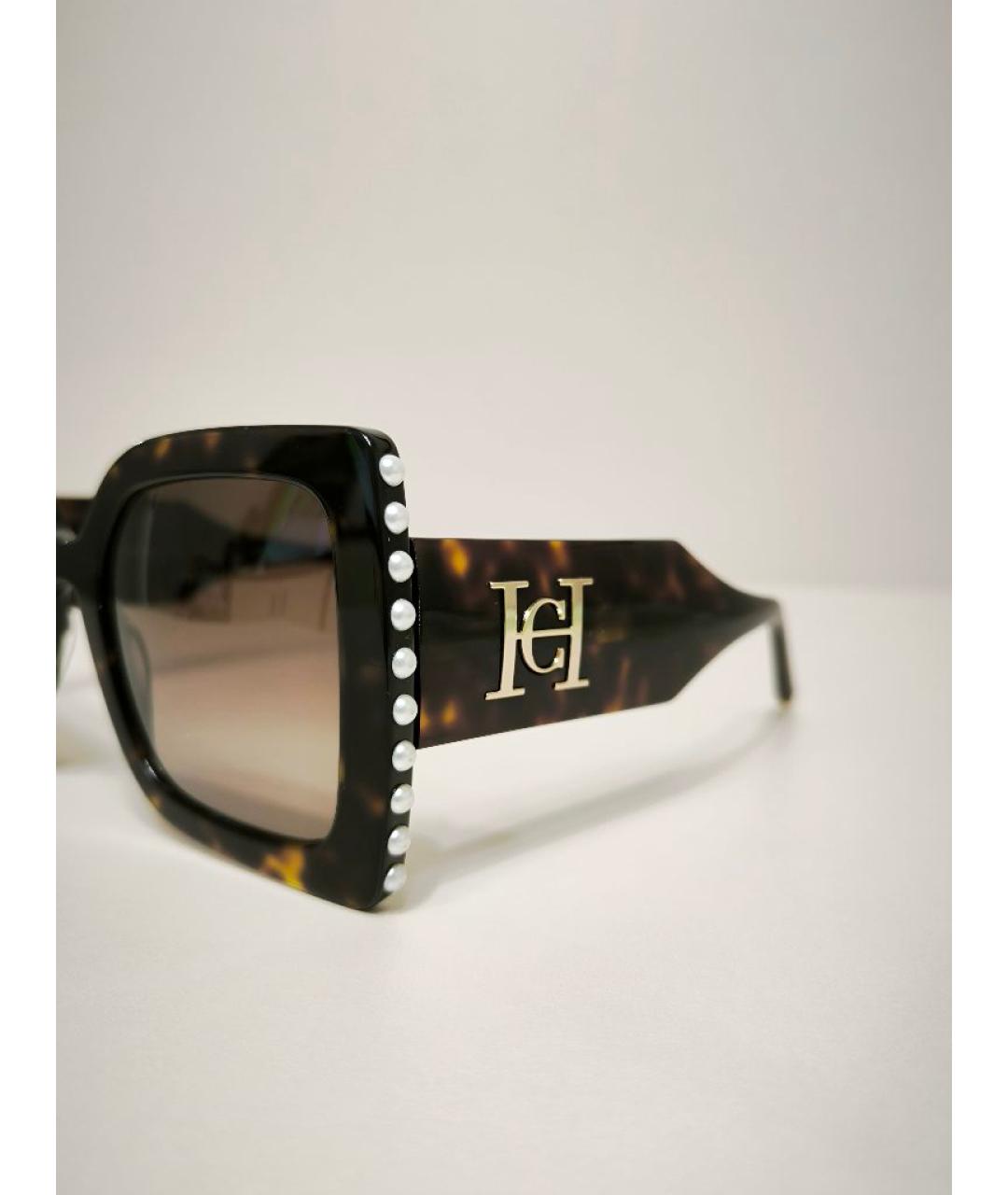 CAROLINA HERRERA Коричневые солнцезащитные очки, фото 3