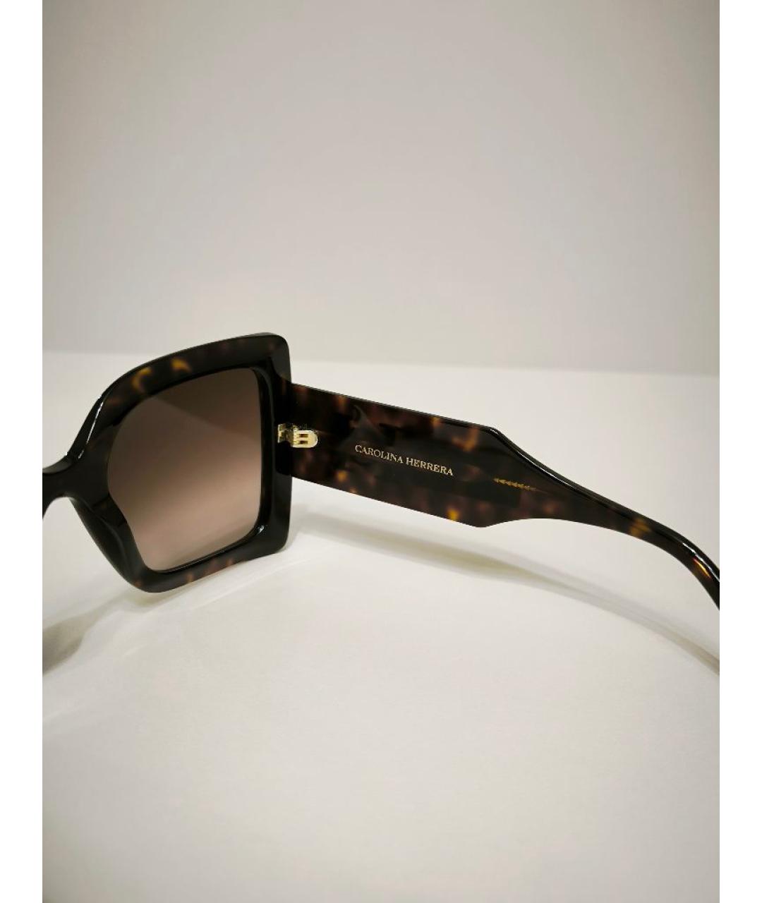 CAROLINA HERRERA Коричневые солнцезащитные очки, фото 4