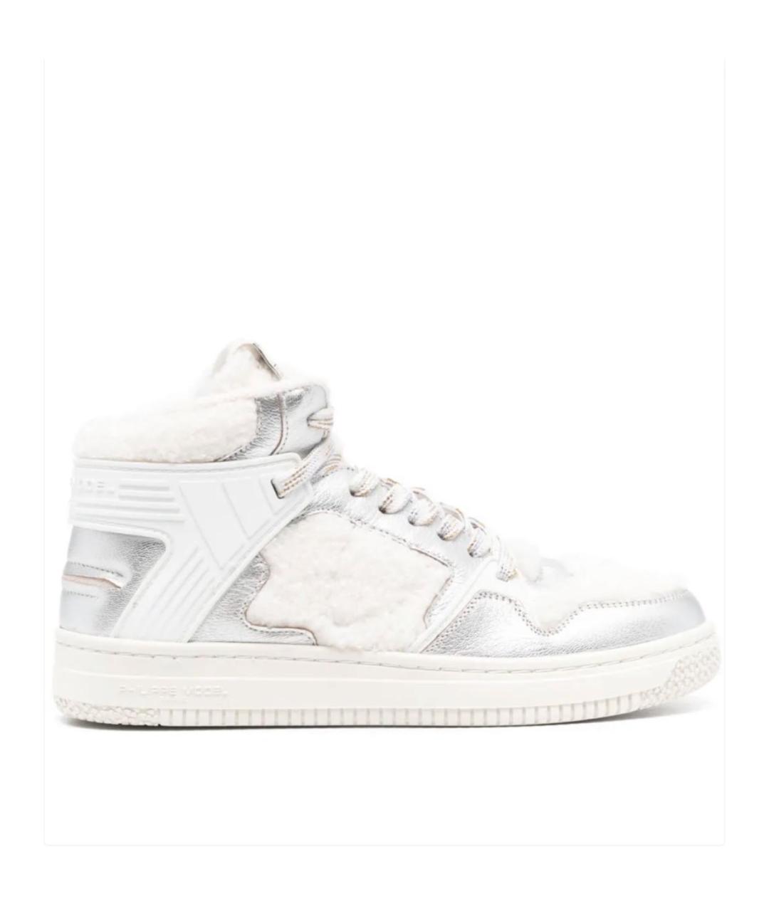 PHILIPPE MODEL Белые кожаные кроссовки, фото 1