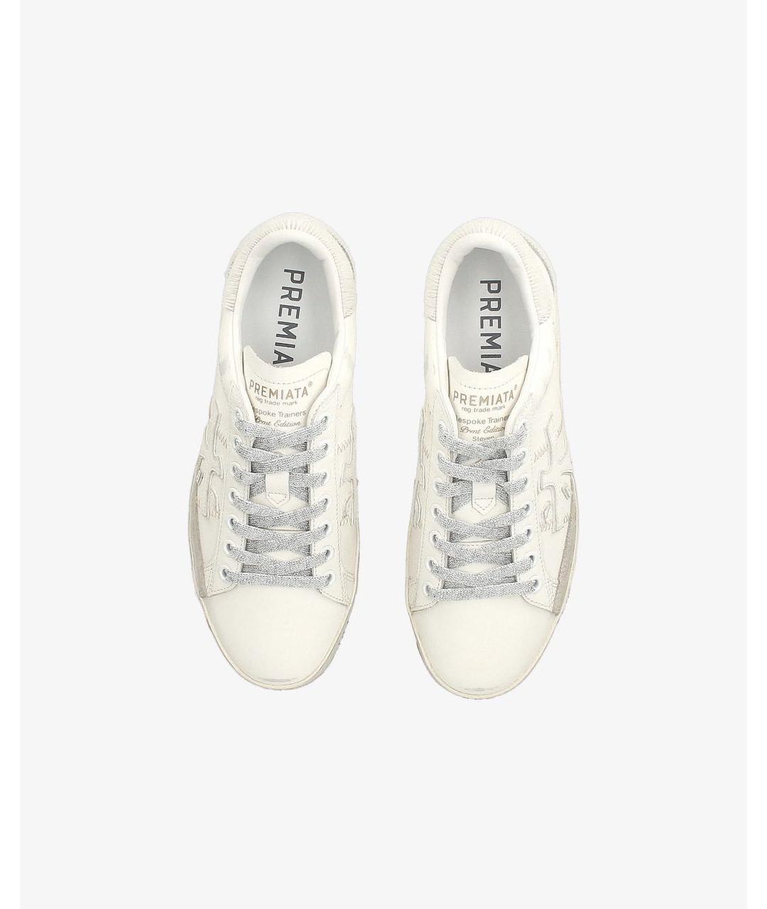 PREMIATA Белые кожаные кроссовки, фото 5