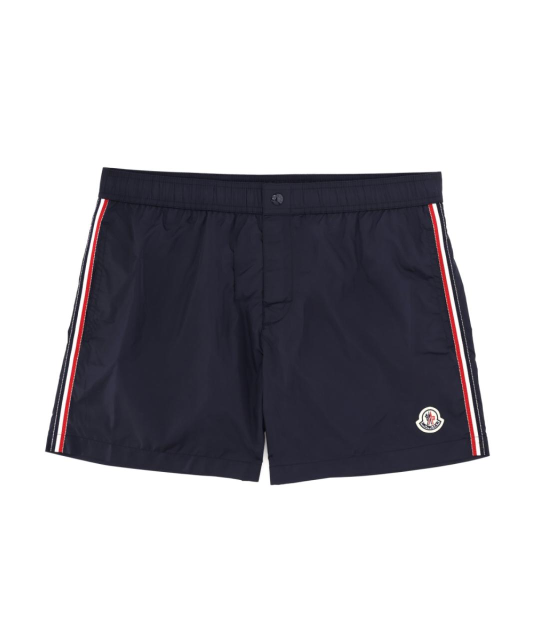 MONCLER Синие полиамидовые шорты, фото 1