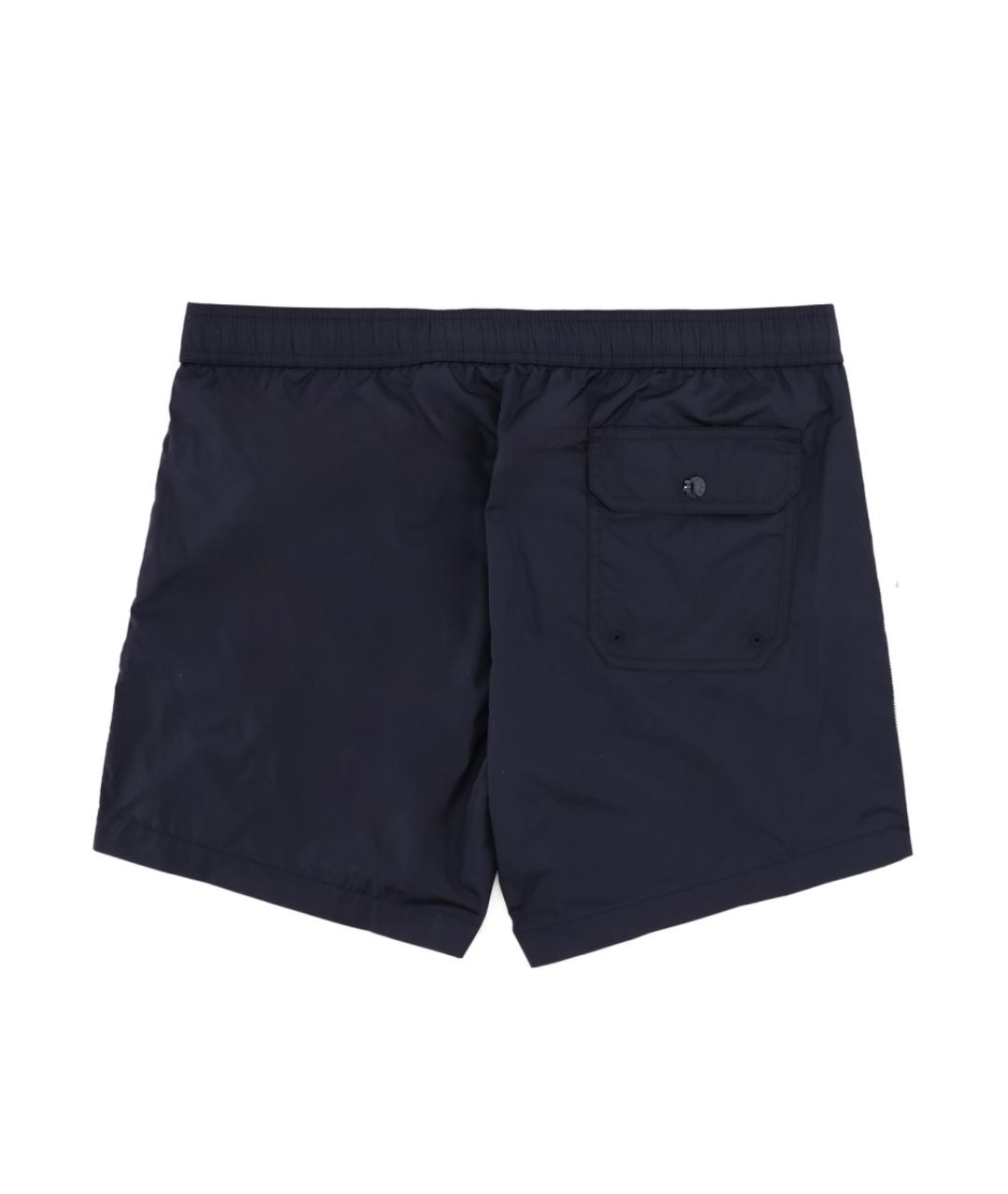 MONCLER Синие полиамидовые шорты, фото 2