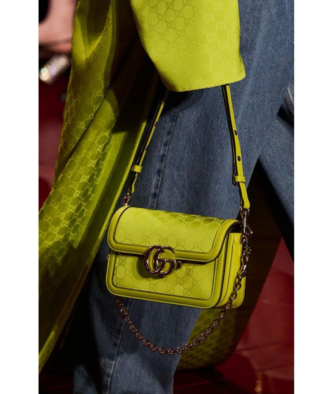 GUCCI Салатовая сумка через плечо, фото 8