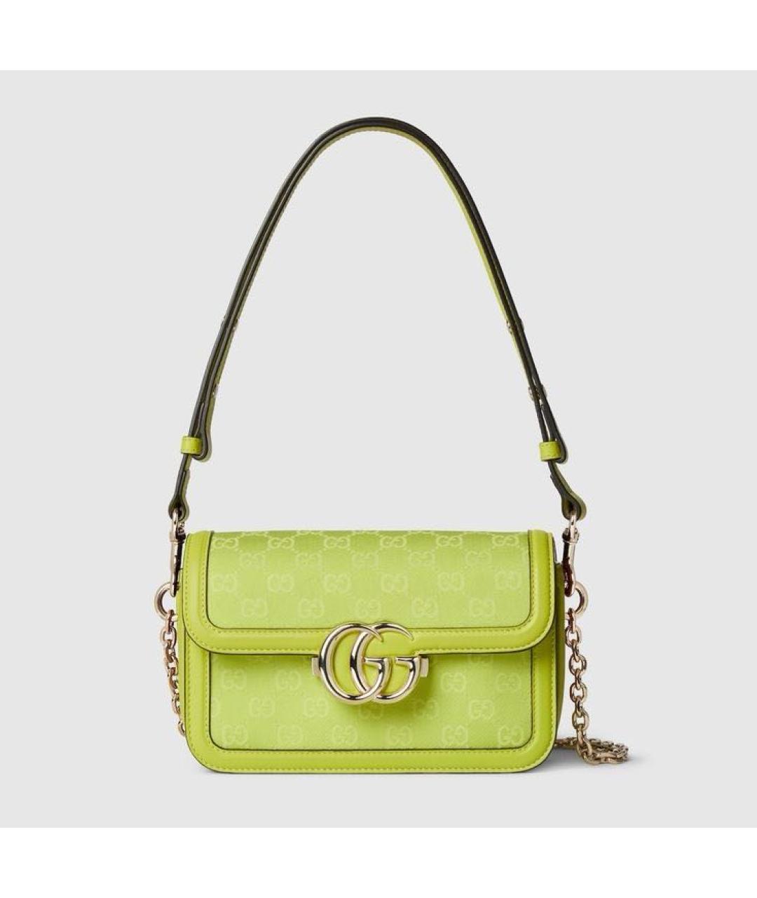GUCCI Салатовая сумка через плечо, фото 9