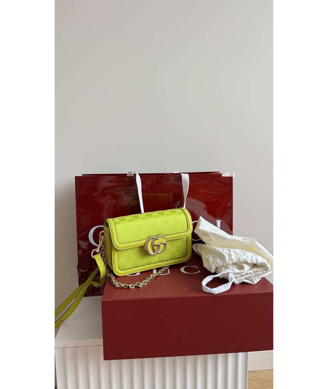 GUCCI Салатовая сумка через плечо, фото 5