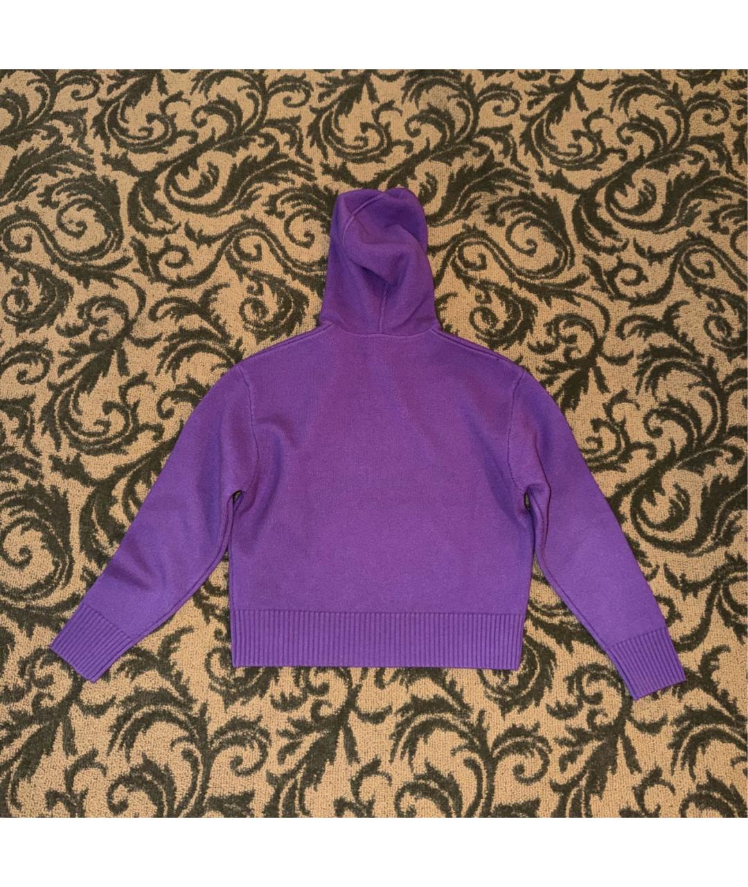 Ami Paris Фиолетовый шерстяной джемпер / свитер, фото 6