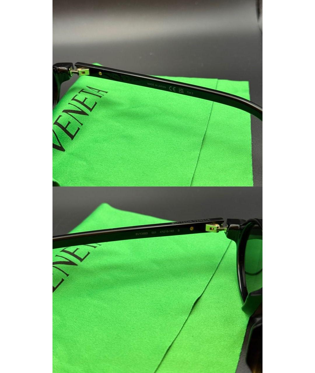 BOTTEGA VENETA Черные пластиковые солнцезащитные очки, фото 5