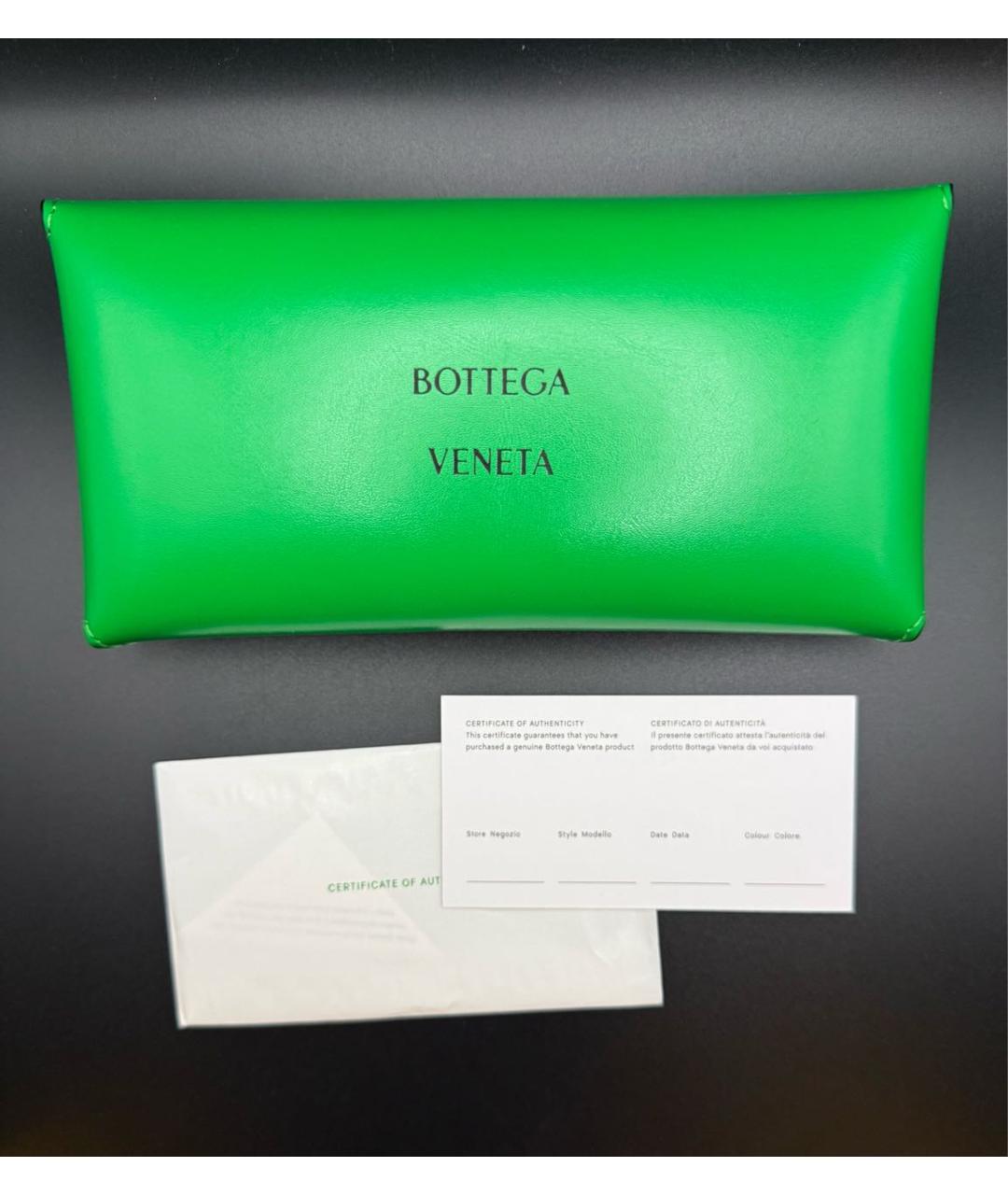 BOTTEGA VENETA Черные пластиковые солнцезащитные очки, фото 8