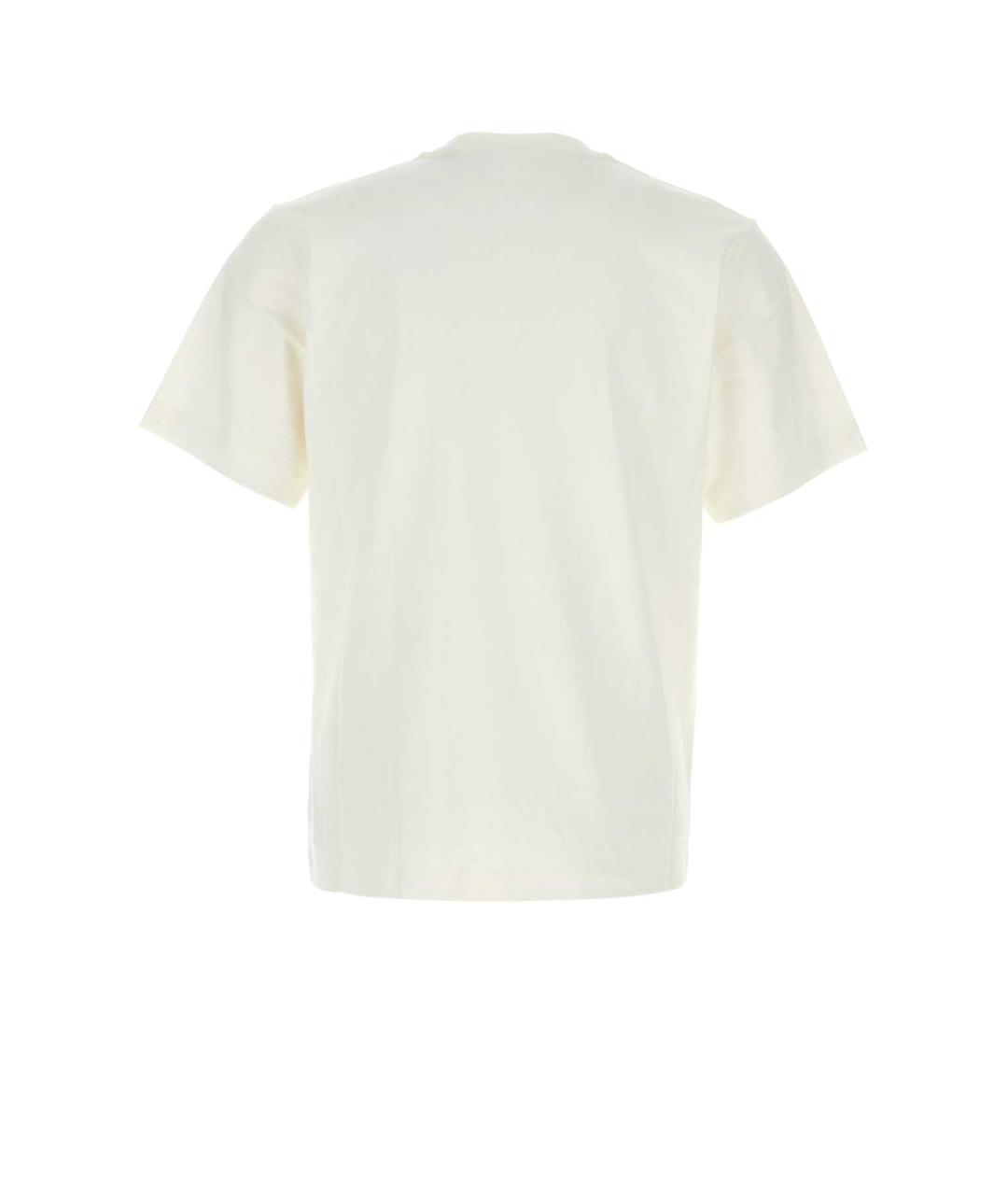BURBERRY Белая хлопковая футболка, фото 2