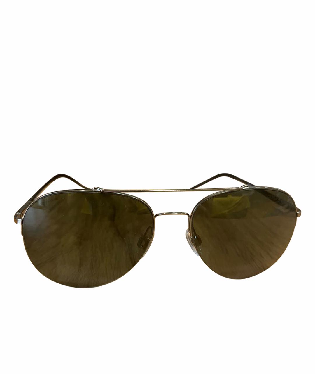 GIORGIO ARMANI Черные металлические солнцезащитные очки, фото 1