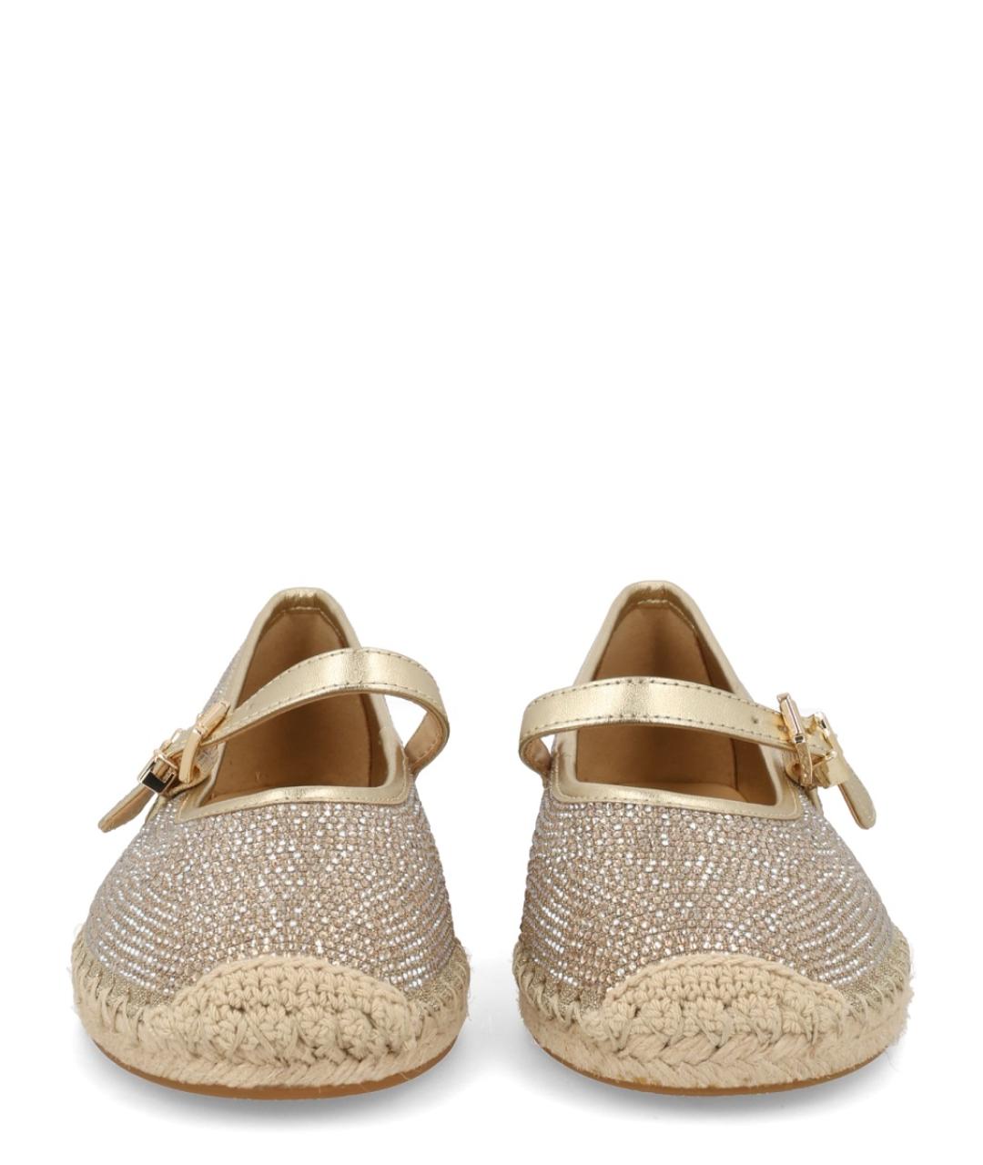 MICHAEL KORS Золотые балетки, фото 3