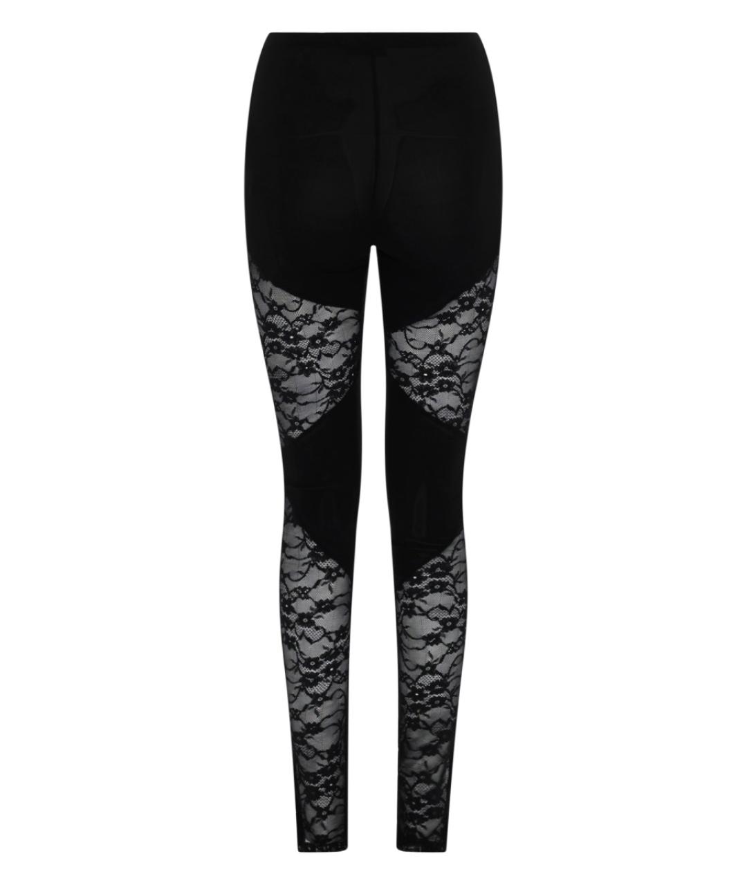 NINA RICCI Черные вискозные леггинсы и велосипедки, фото 2