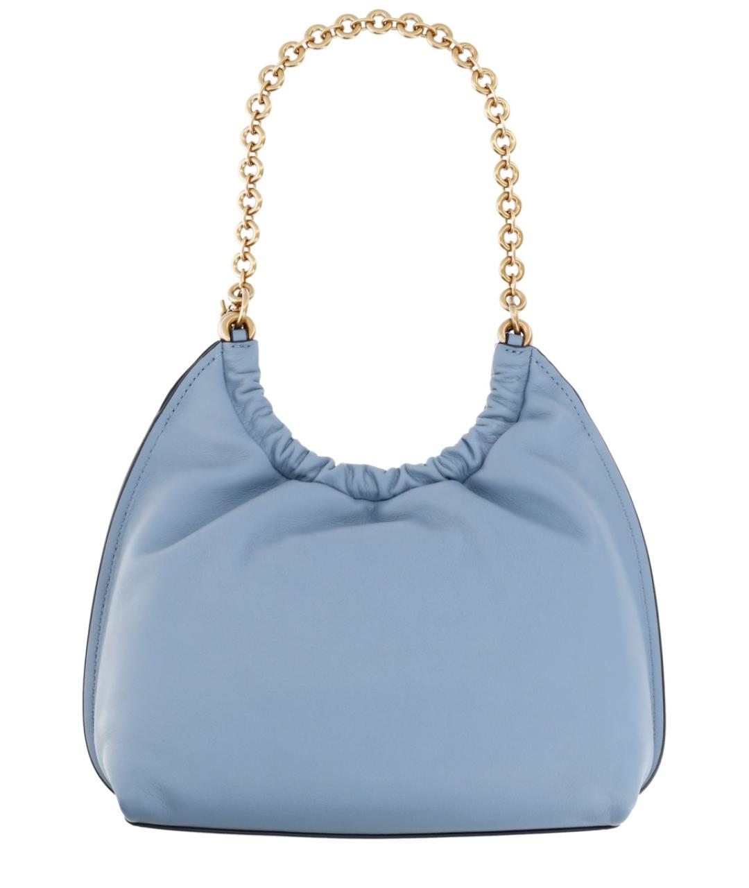 MICHAEL KORS Голубая кожаная сумка через плечо, фото 2