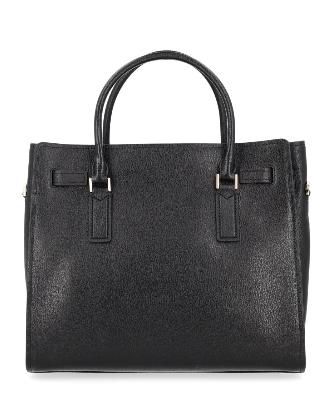 MICHAEL KORS Черная кожаная сумка тоут, фото 2