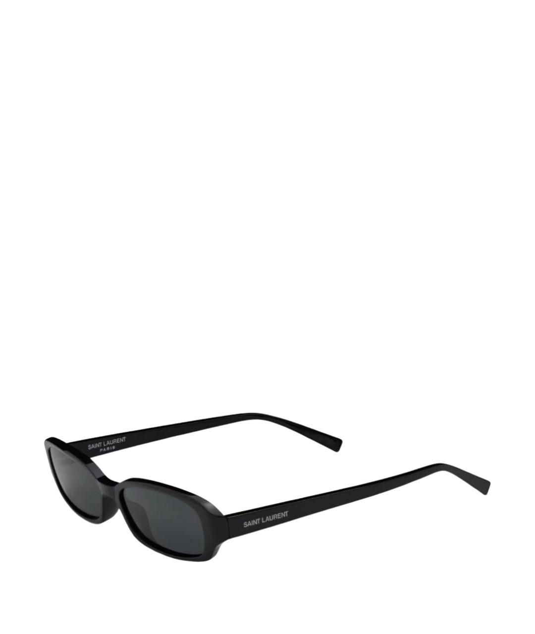 SAINT LAURENT Черные пластиковые солнцезащитные очки, фото 1