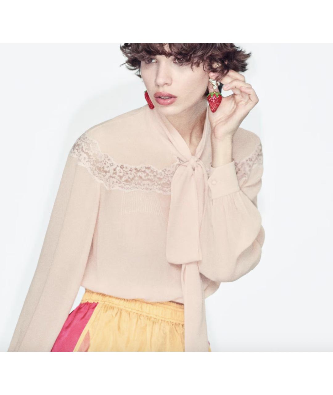 SAINT LAURENT Красные серьги, фото 2