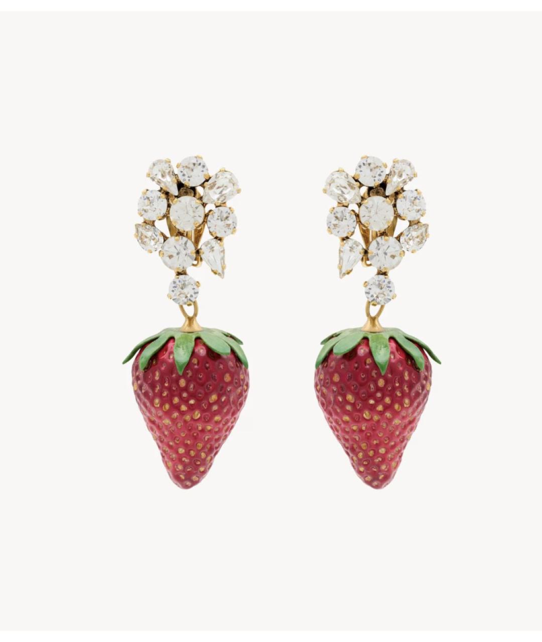 SAINT LAURENT Красные серьги, фото 4