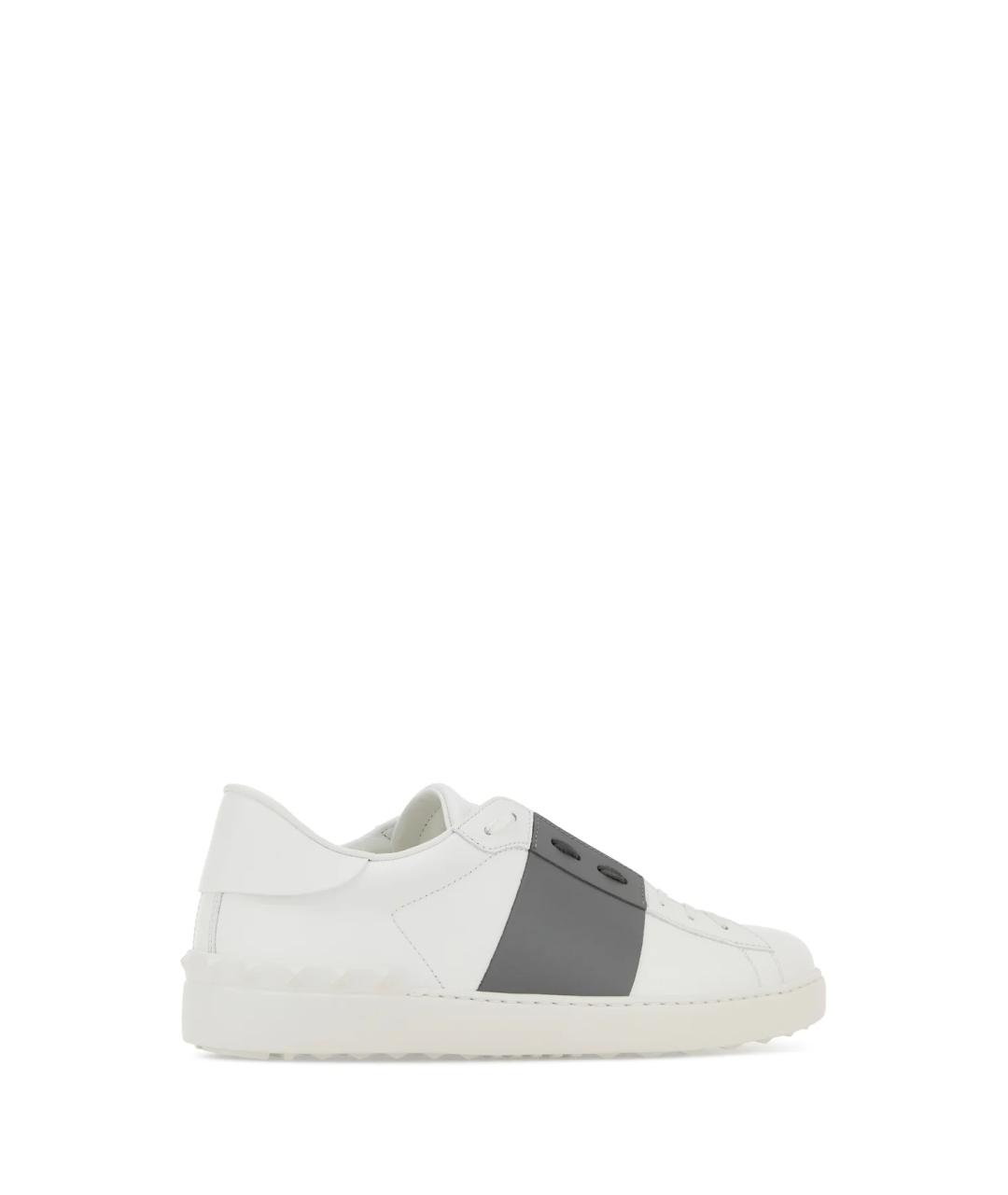 VALENTINO Белые кожаные низкие кроссовки / кеды, фото 3