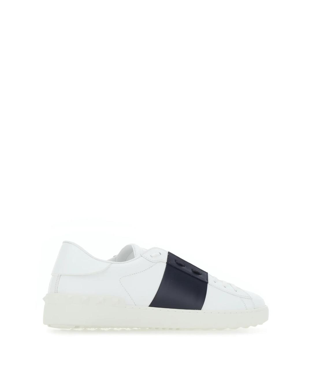 VALENTINO Белые кожаные низкие кроссовки / кеды, фото 3