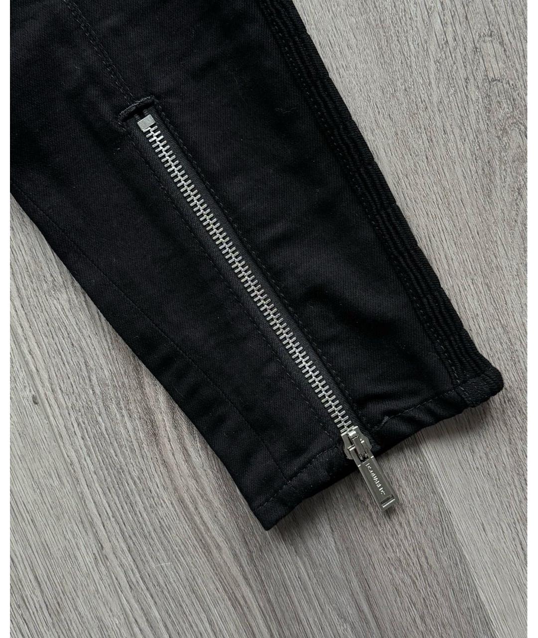 DSQUARED2 Черные хлопко-эластановые джинсы скинни, фото 5