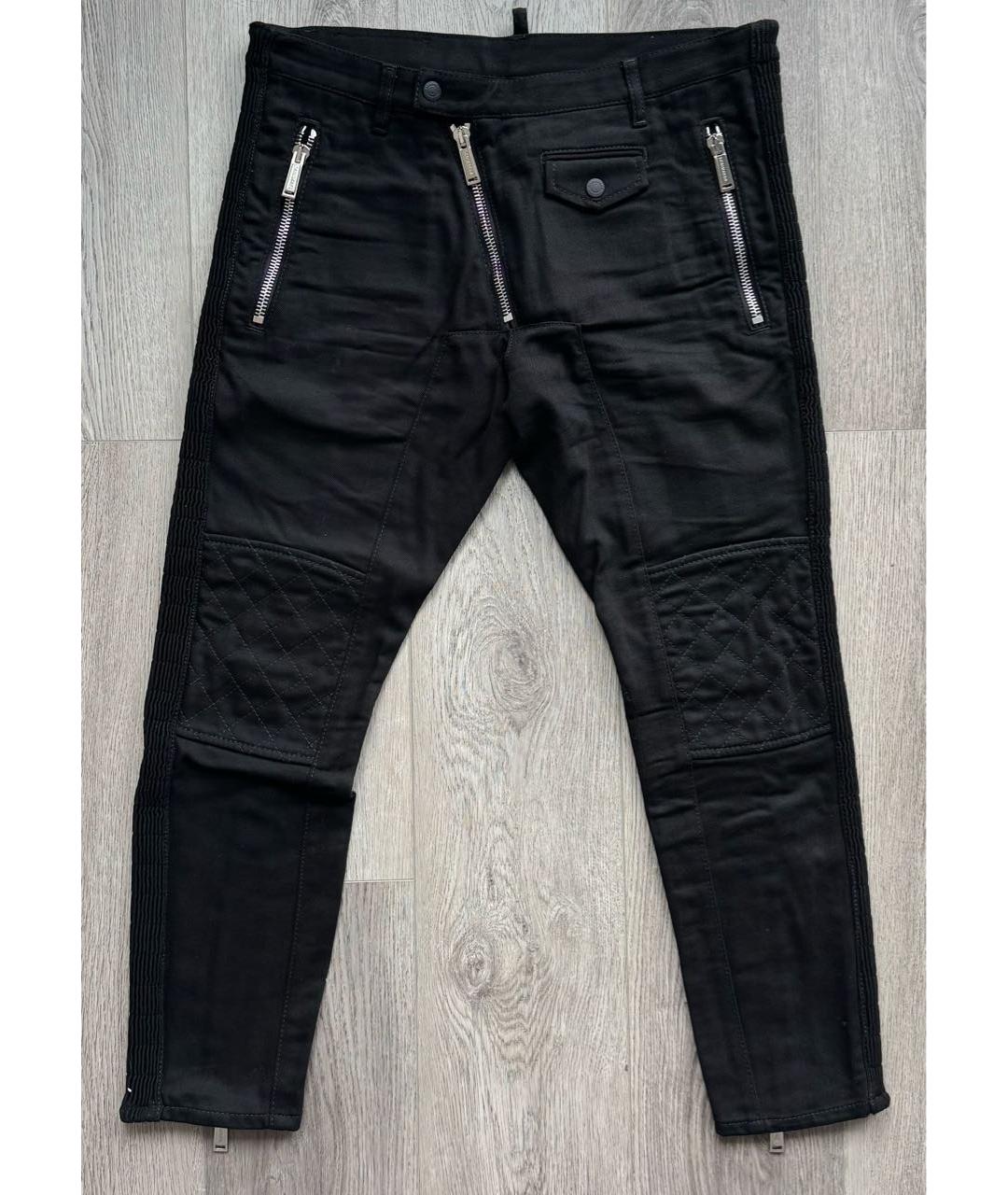 DSQUARED2 Черные хлопко-эластановые джинсы скинни, фото 9