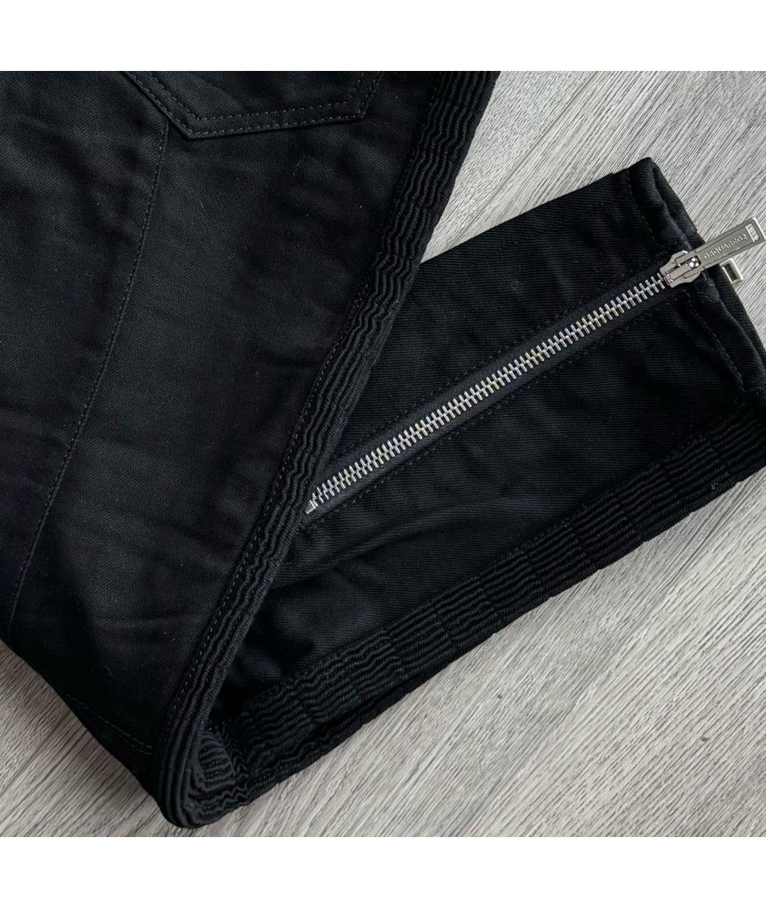 DSQUARED2 Черные хлопко-эластановые джинсы скинни, фото 8