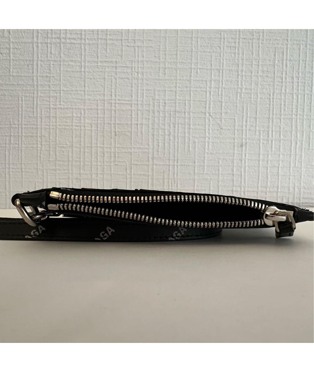 BALENCIAGA Черный кожаный кардхолдер, фото 4