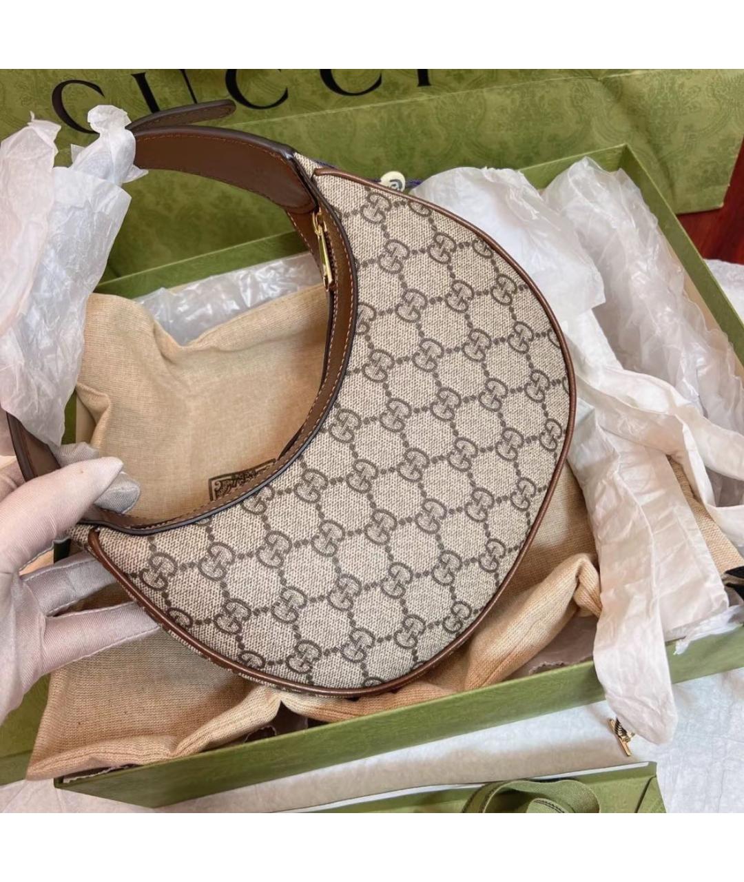 GUCCI Коричневая сумка через плечо, фото 3