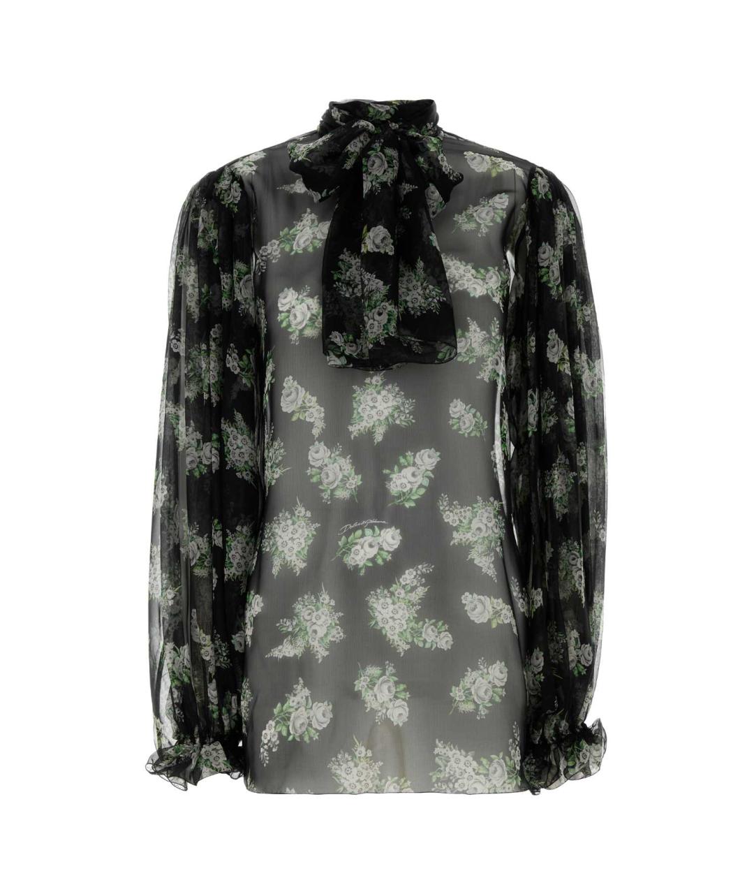 DOLCE&GABBANA Мульти шелковая блузы, фото 1