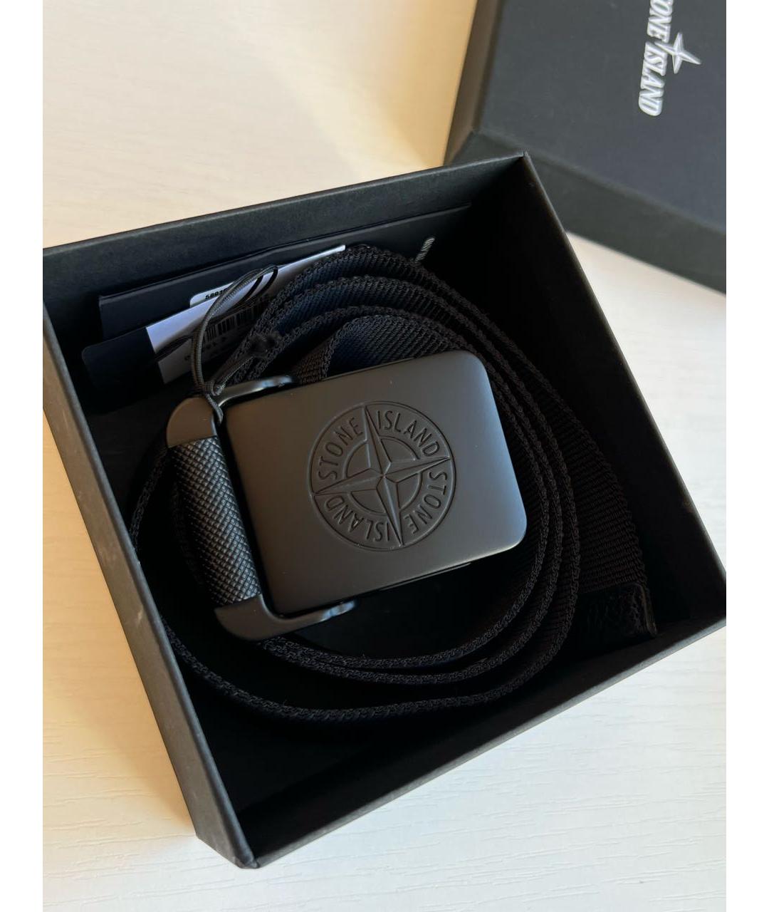 STONE ISLAND Черный ремень, фото 5