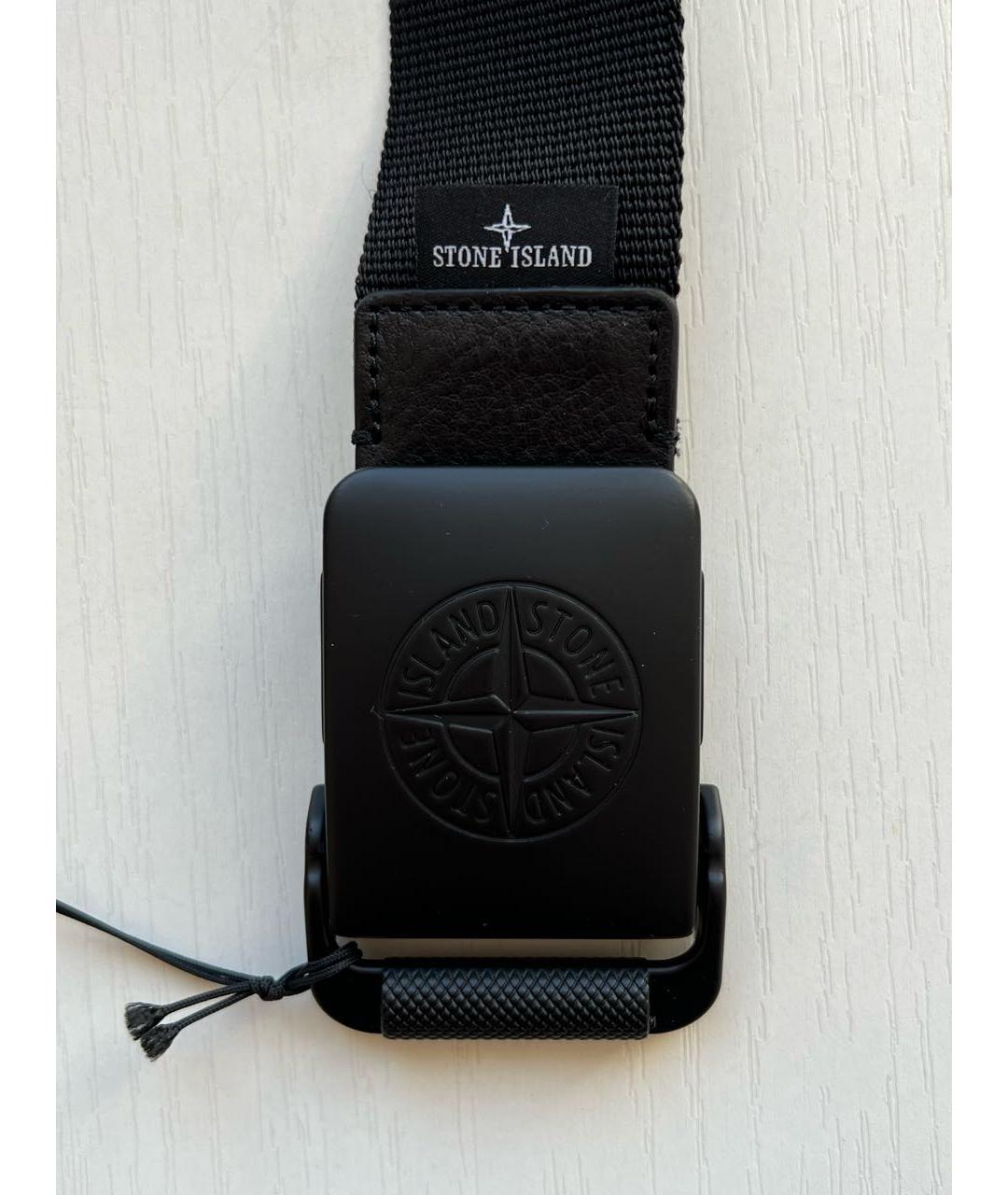 STONE ISLAND Черный ремень, фото 3