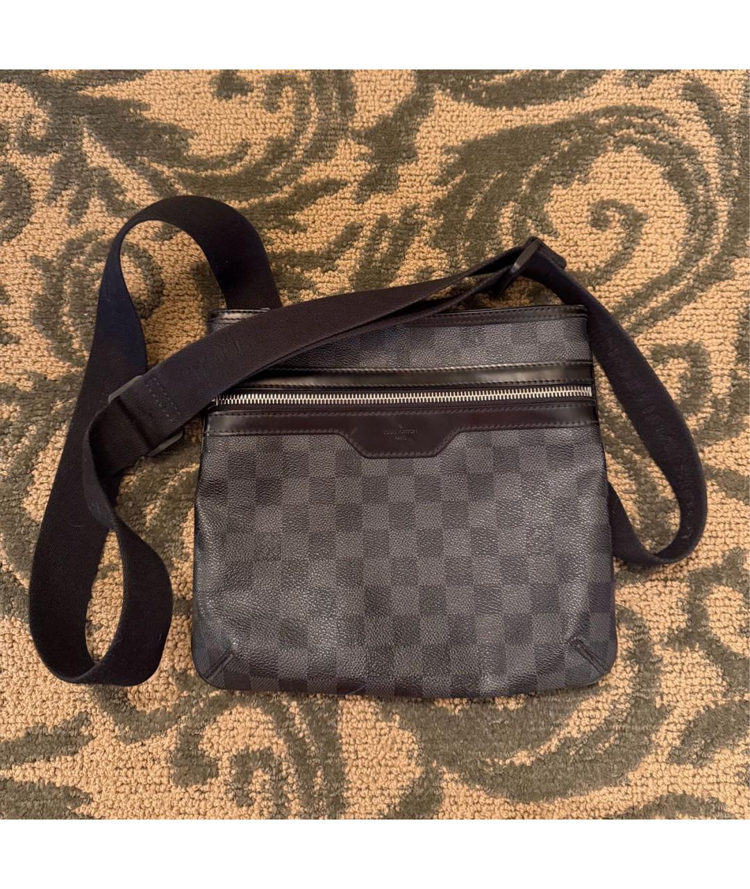 LOUIS VUITTON Черная сумка на плечо, фото 8