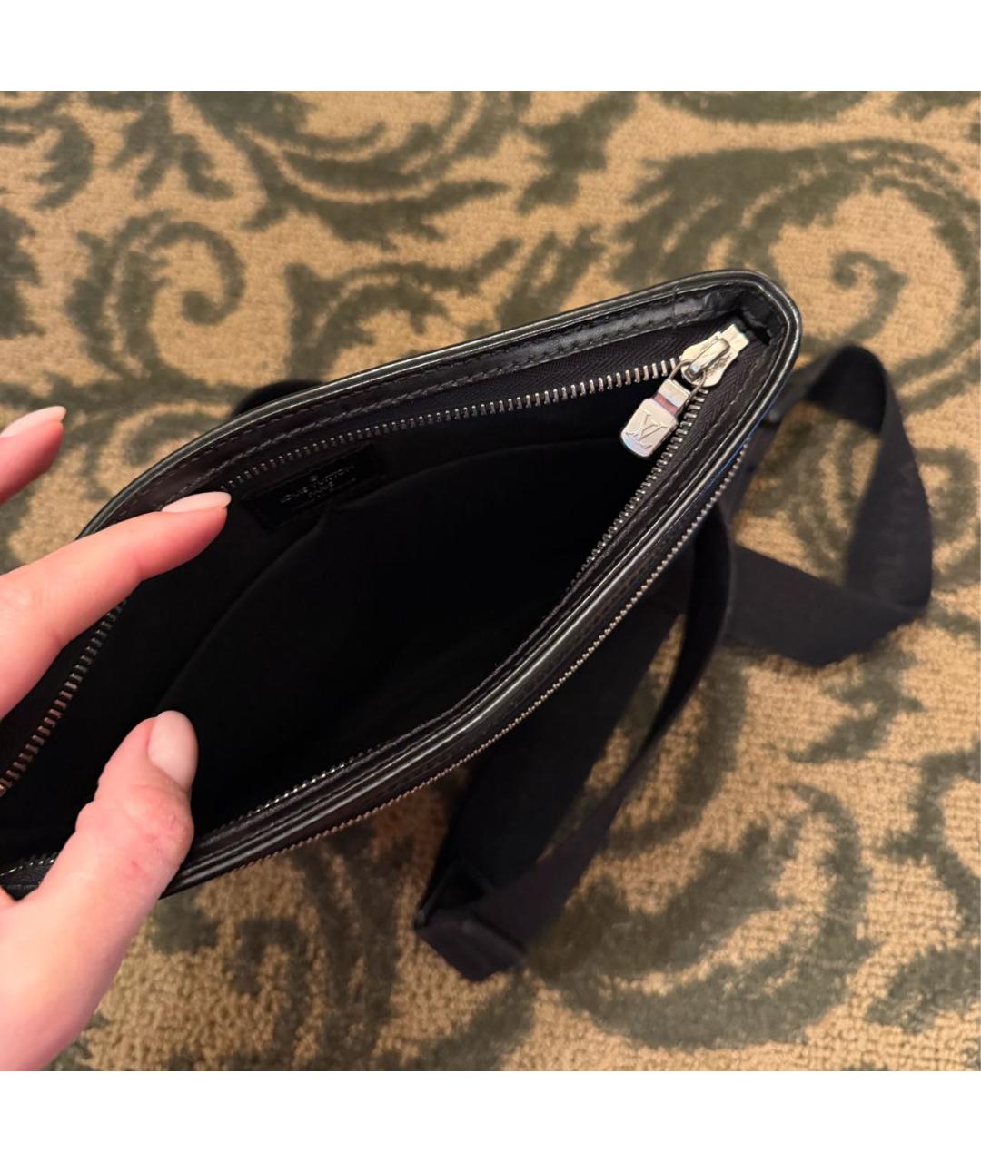 LOUIS VUITTON Черная сумка на плечо, фото 4