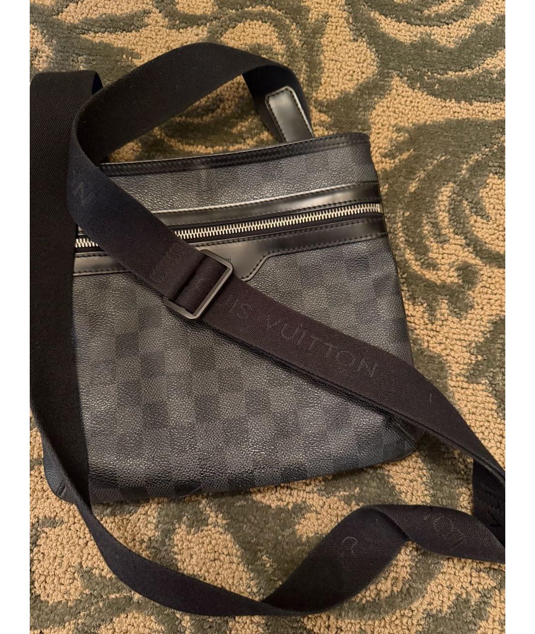 LOUIS VUITTON Черная сумка на плечо, фото 7