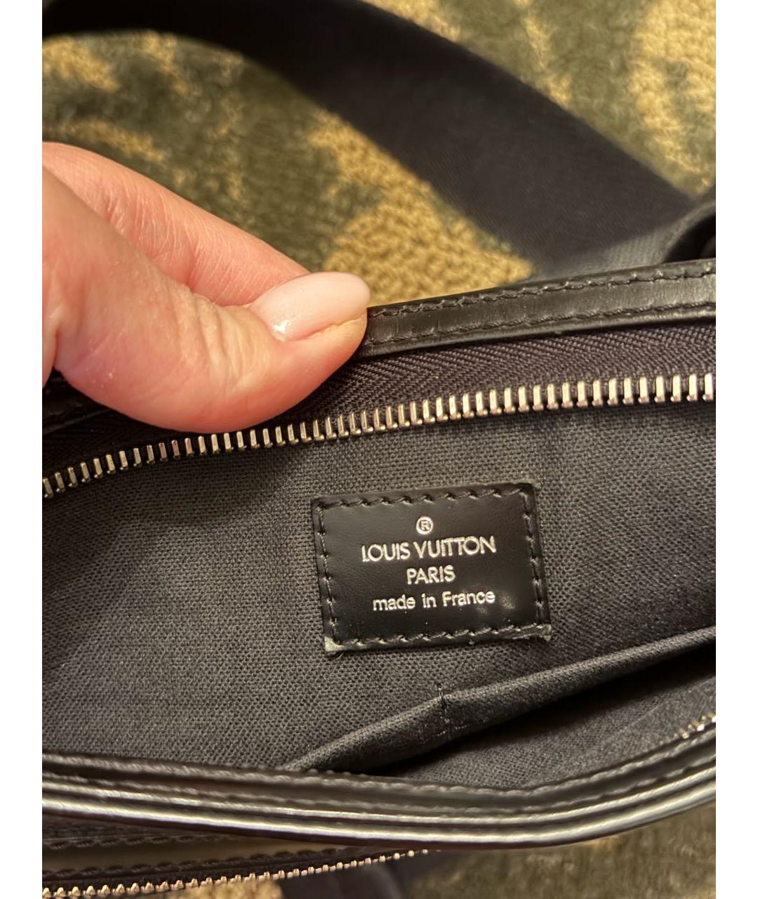 LOUIS VUITTON Черная сумка на плечо, фото 5