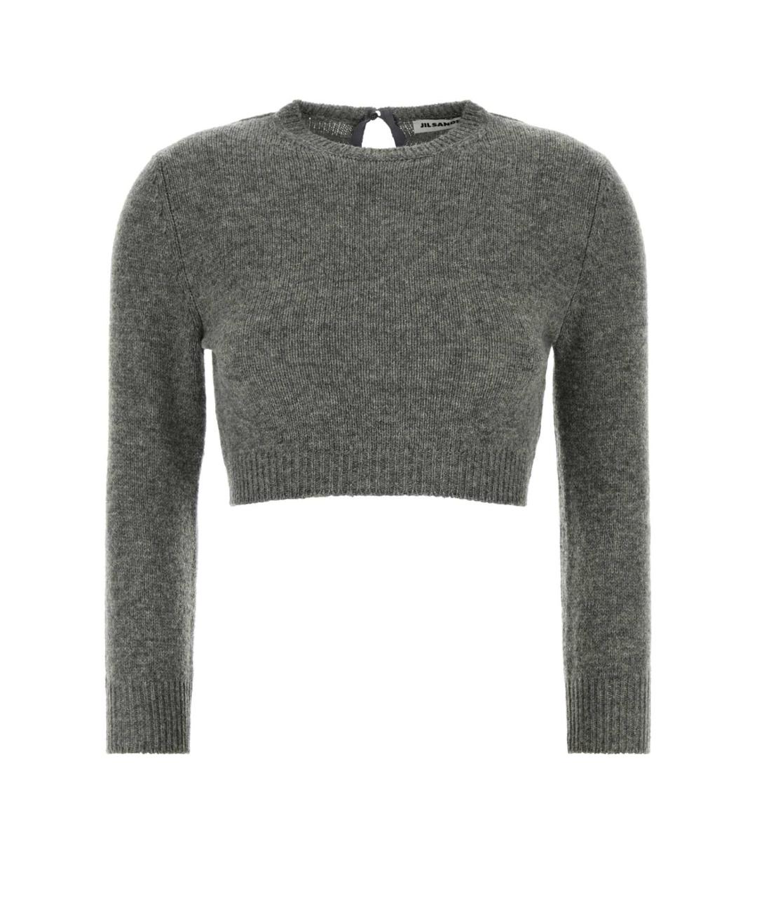 JIL SANDER Серый шерстяной джемпер / свитер, фото 1