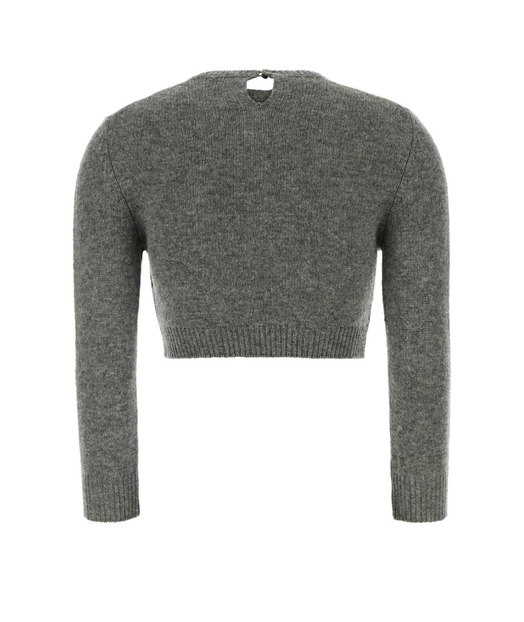 JIL SANDER Серый шерстяной джемпер / свитер, фото 2