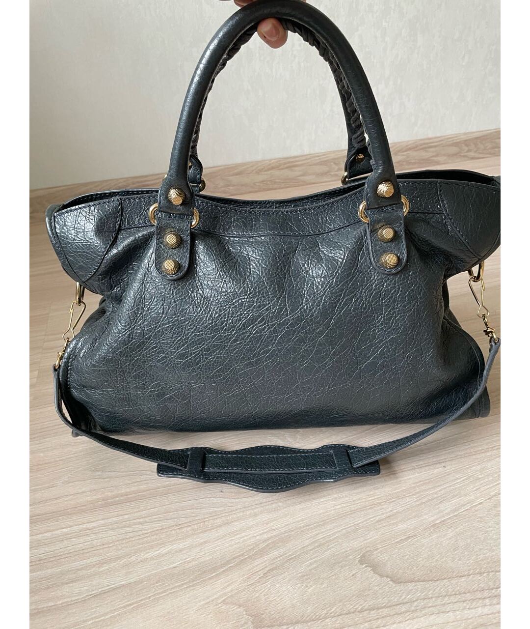 BALENCIAGA Кожаная сумка тоут, фото 3