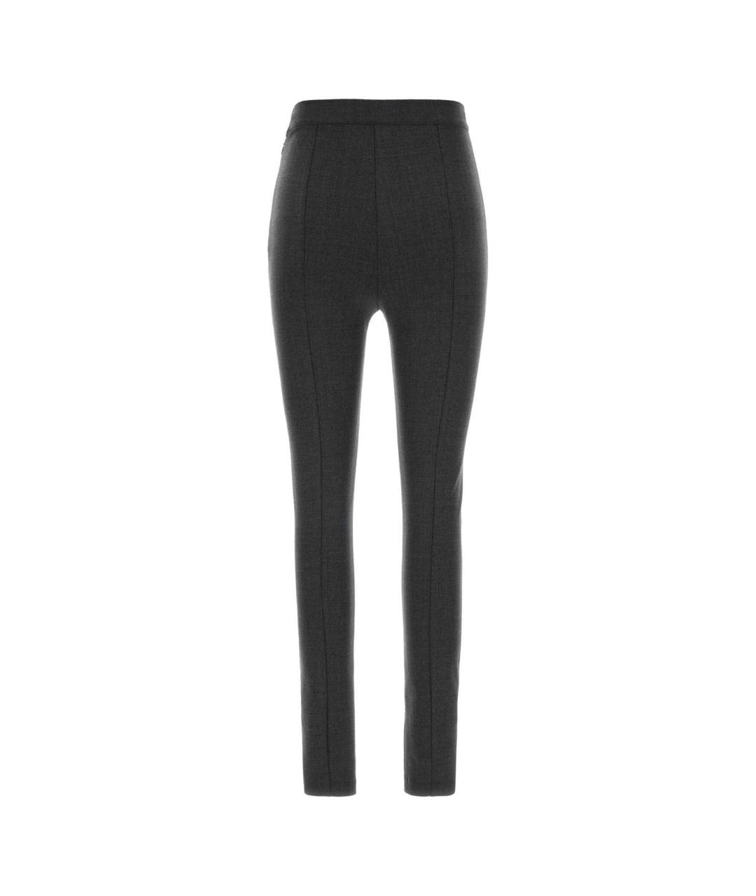 JIL SANDER Серые шерстяные брюки узкие, фото 2