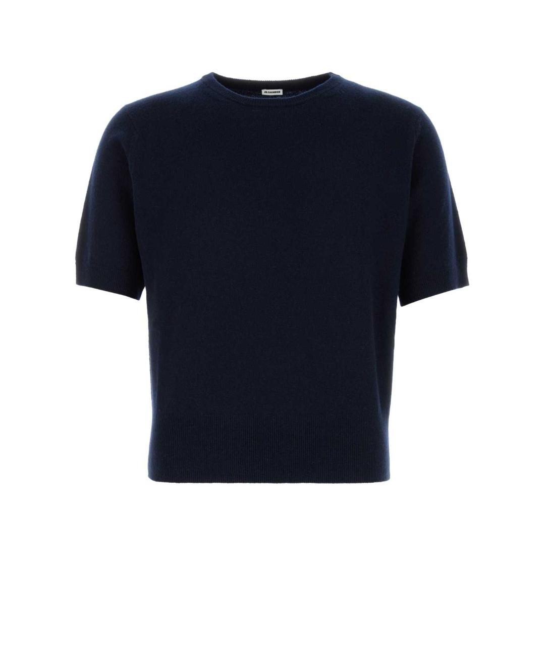 JIL SANDER Темно-синяя футболка, фото 1