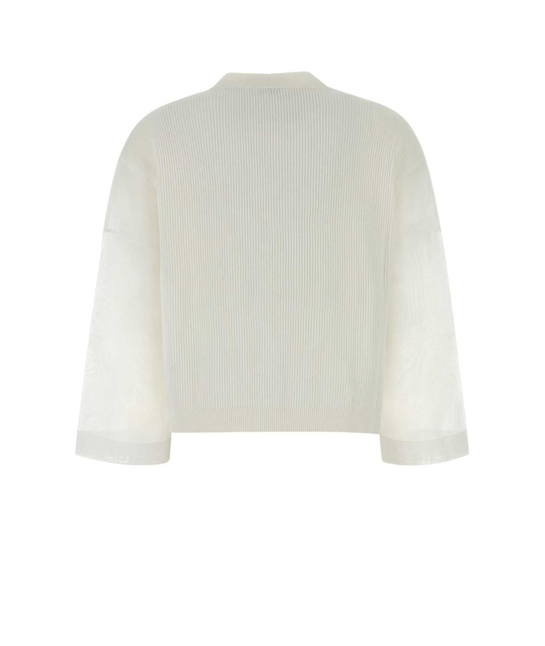 BRUNELLO CUCINELLI Белый хлопковый кардиган, фото 2