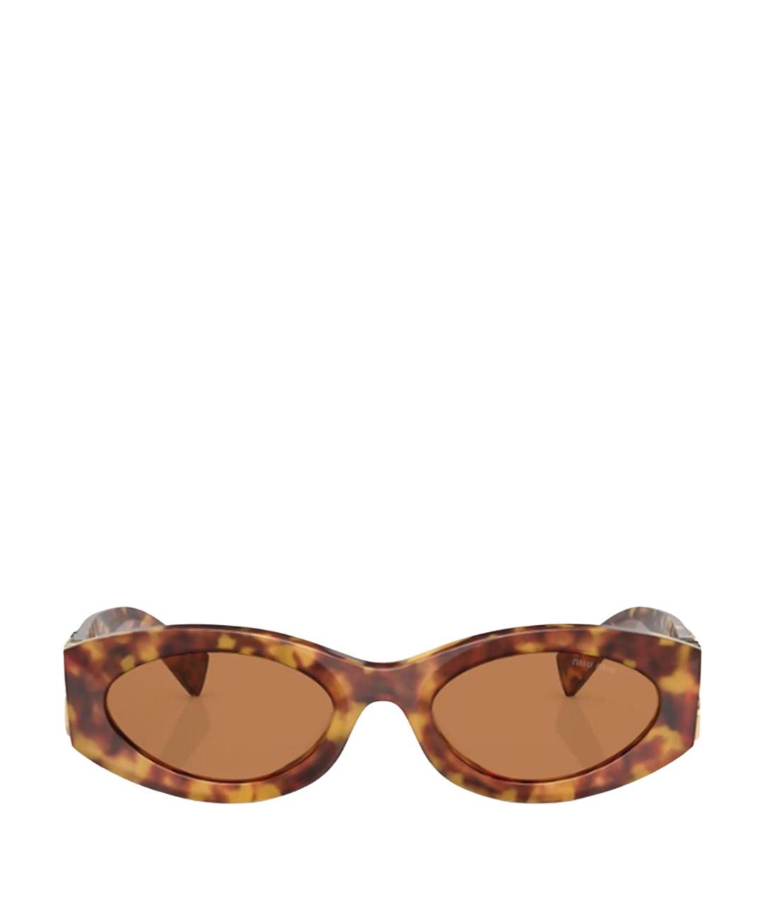MIU MIU Коричневые солнцезащитные очки, фото 1