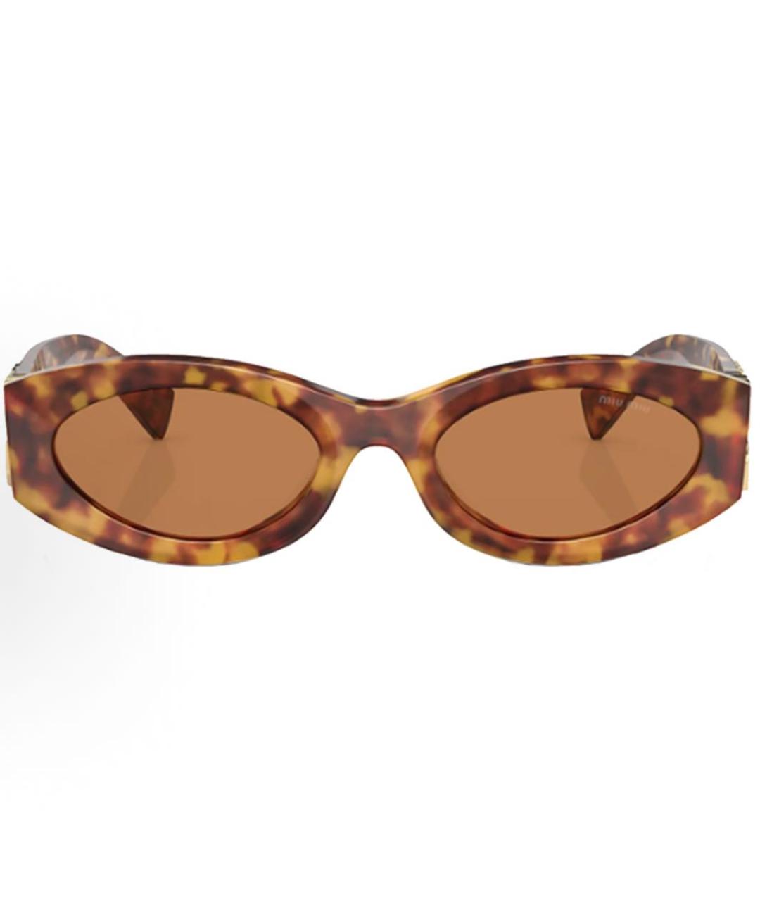 MIU MIU Коричневые солнцезащитные очки, фото 5